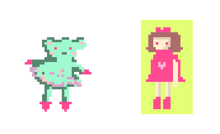 [9664c4] Bear and Girl