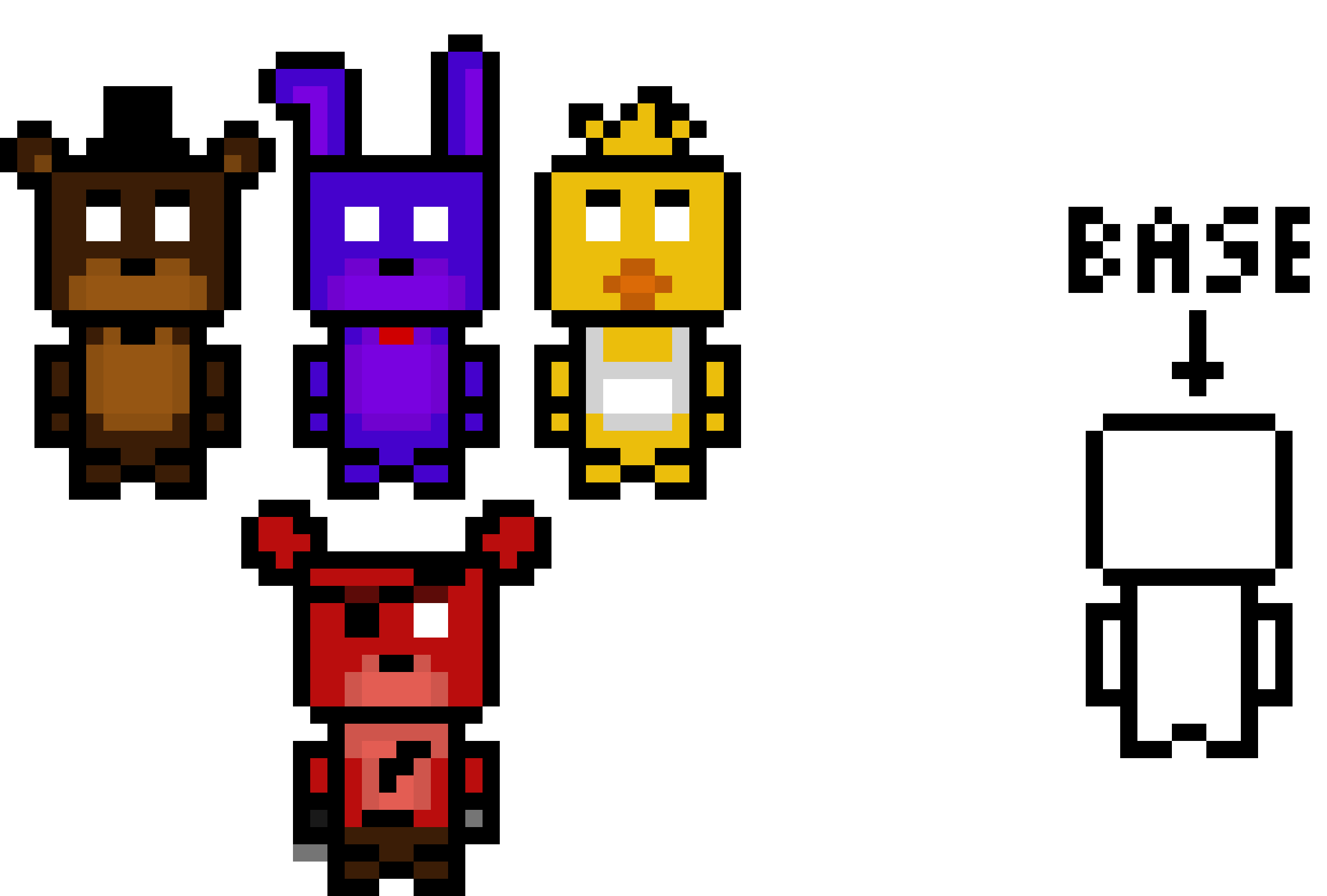 [9664c4] My own pixel art models! :D