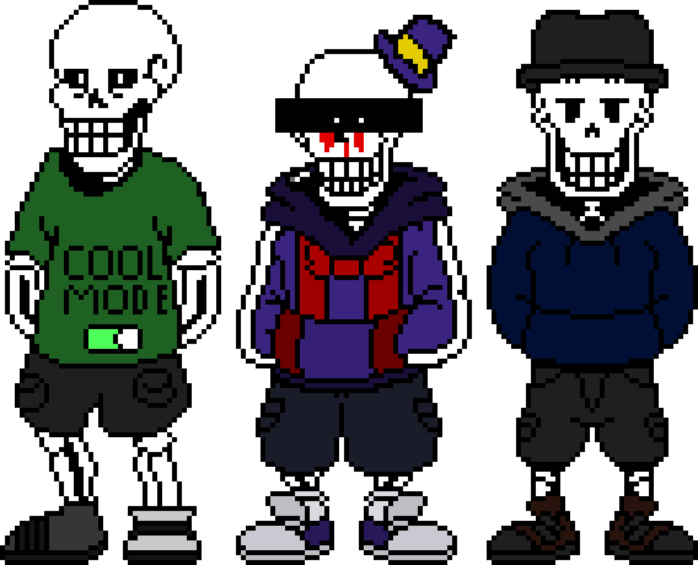 The Papyruses OC of Pixel Art Maker.
