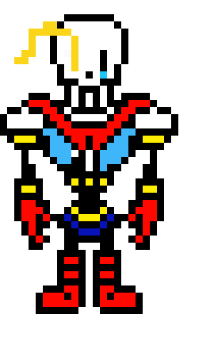 [9664c4] UnderTale - disblef Papyrus (Overworld Sprite) (KamuiSenketsu)