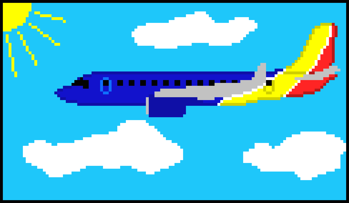 [8ba3bc] Southwest Airplane