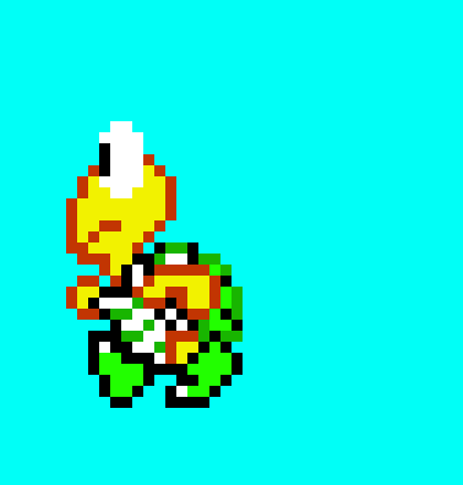 [9664c4] Green Koopa Troopa Pixel Art