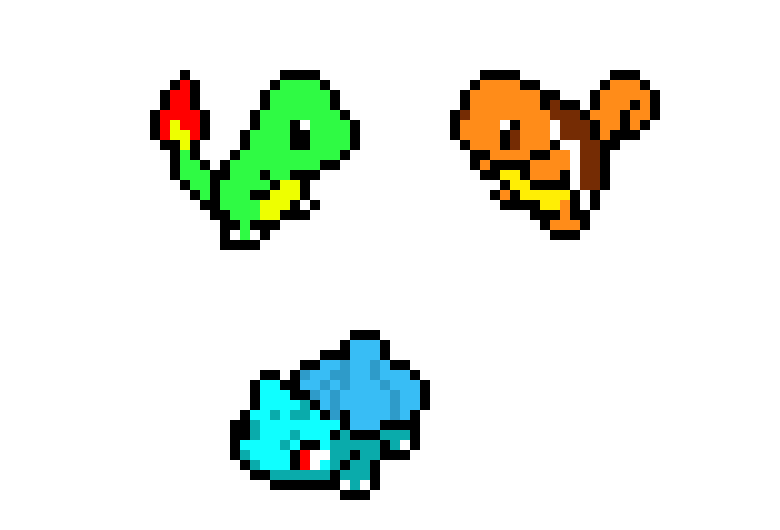 [9664c4] All the original pokemon starters