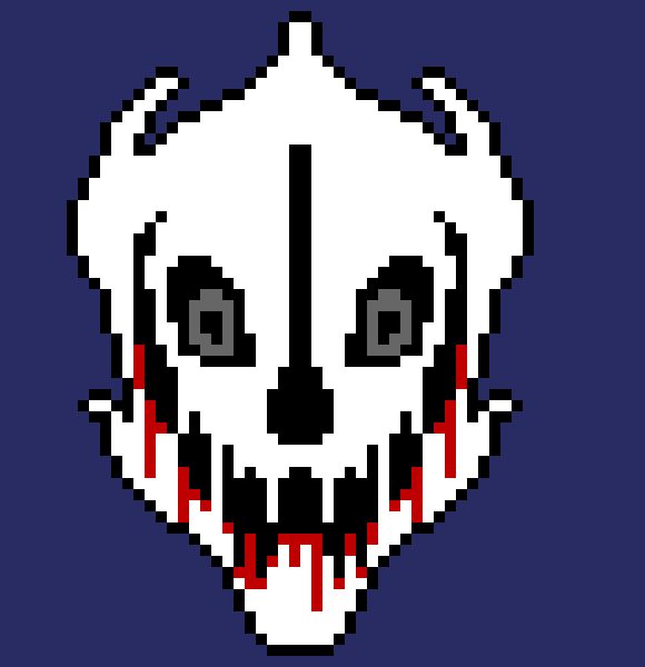 [0ae1f1] Shadow sans' Gaster blaster.