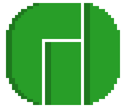 [9664c4] Round Pixel Manjaro Logo