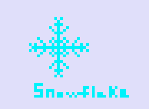 [8baa1c] Light Blue Snowflake