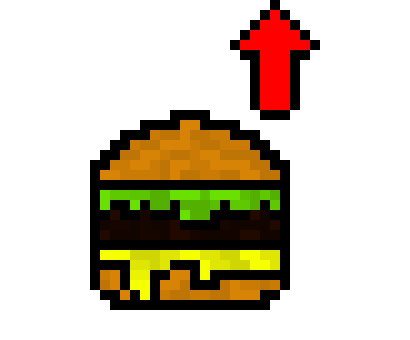 [001853] pixel burger