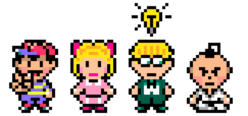 [9664c4] Ness, Paula, Jeff, Poo