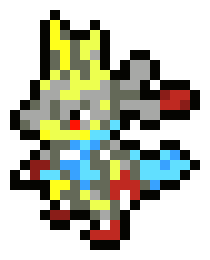 Shiny Pixel Mega Lucario