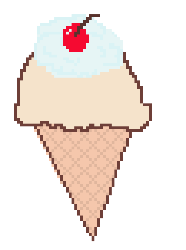 [9664c4] ice cream cone with cherry