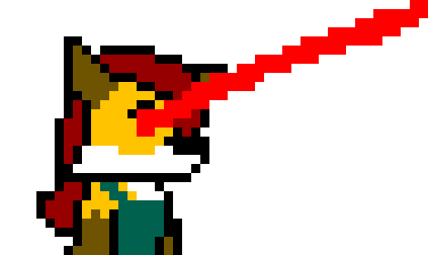 [6d74d1] (Yeah ik this looks bad but I am trying) (Foxlynn shoots lasers out of her eyes that moves Jurushoe in front of the moon)