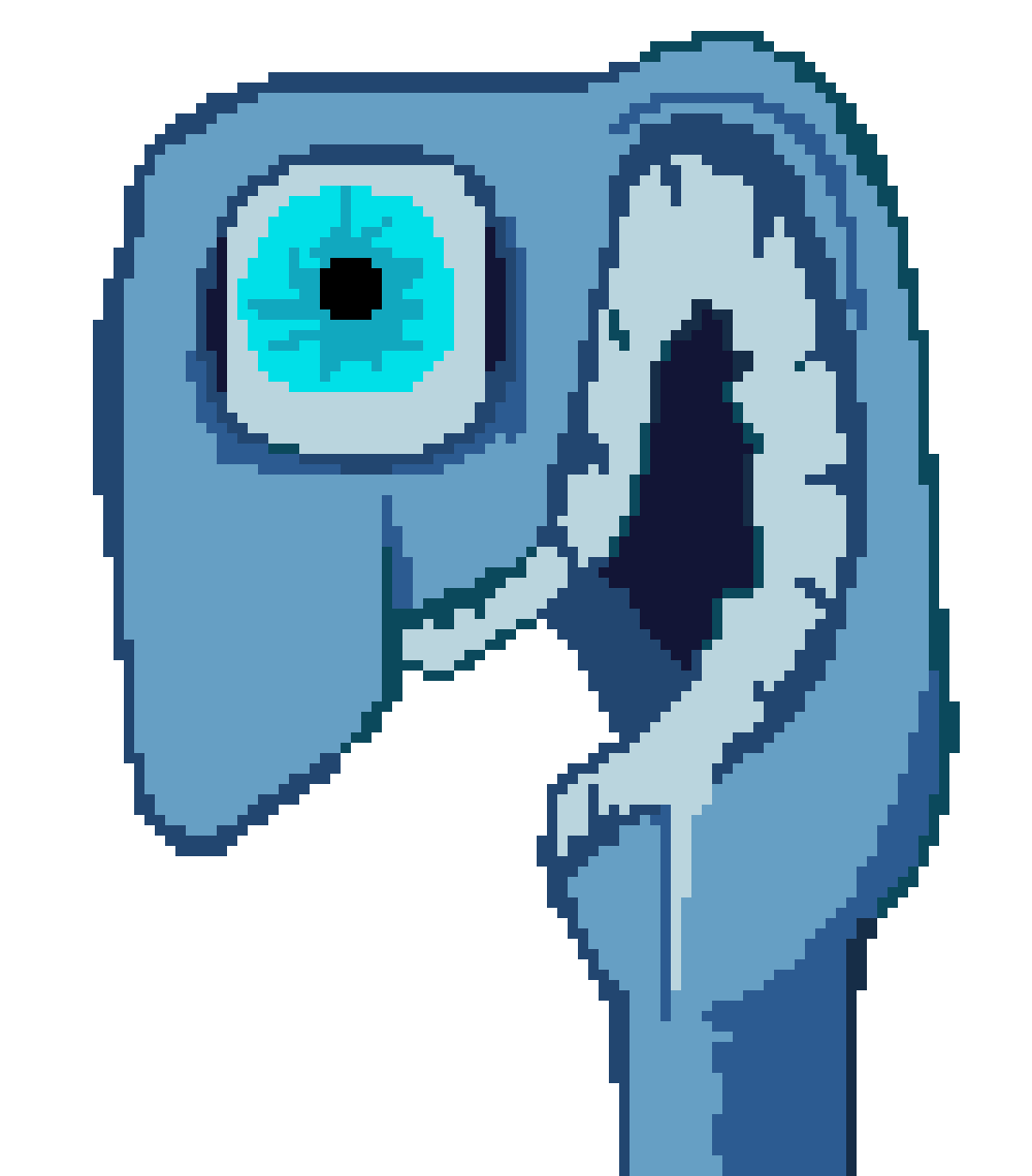 [bce8e5] it isn't exactly just an ultrakill au, but the heretics/apostates are basically bosses, so i suppose you can see them as the equivalent of what a prime soul would be in PIXELKILL. Apostles are more like angels. 