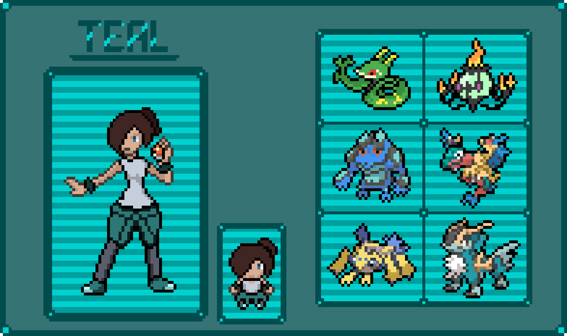 [0031a6] Teal sprites + team