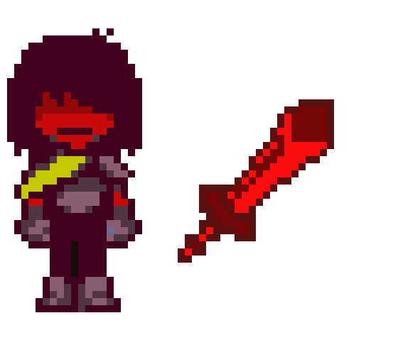 Deltarune Kris Armored Sprite x Underfell AU