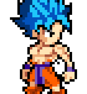 Goku ssj blue made by ur friend violet sans