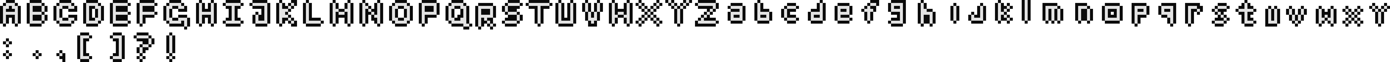 [7467cc] letras pixel