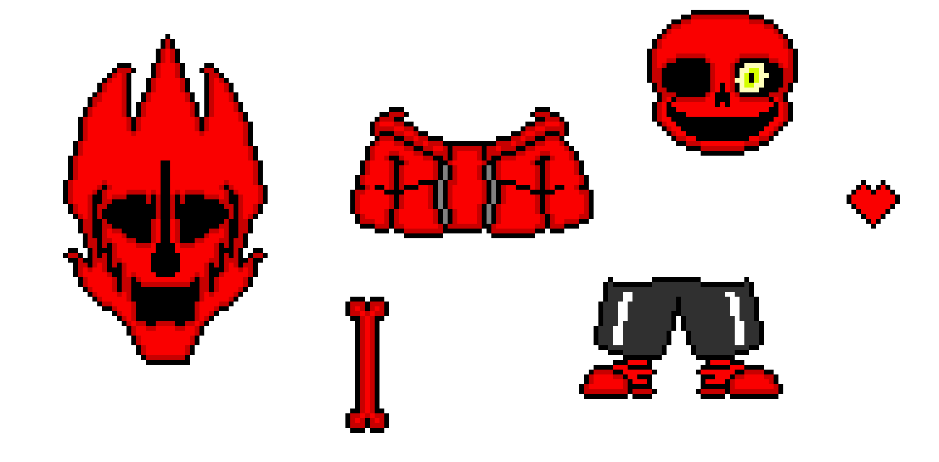 [2f1d70] PsychosisTale sans, gaster blaster, bone and soul unblacked base-HHS