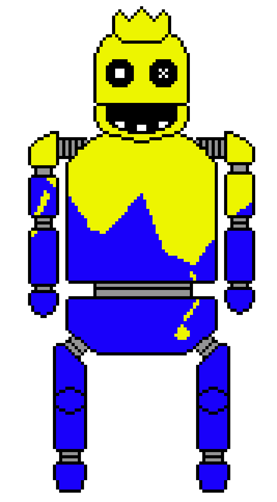 [652689] Golden Blue The Rainbow Monster