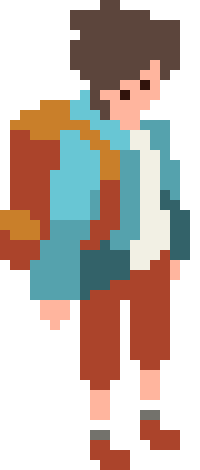 [1c3d1d] Walking Traveler