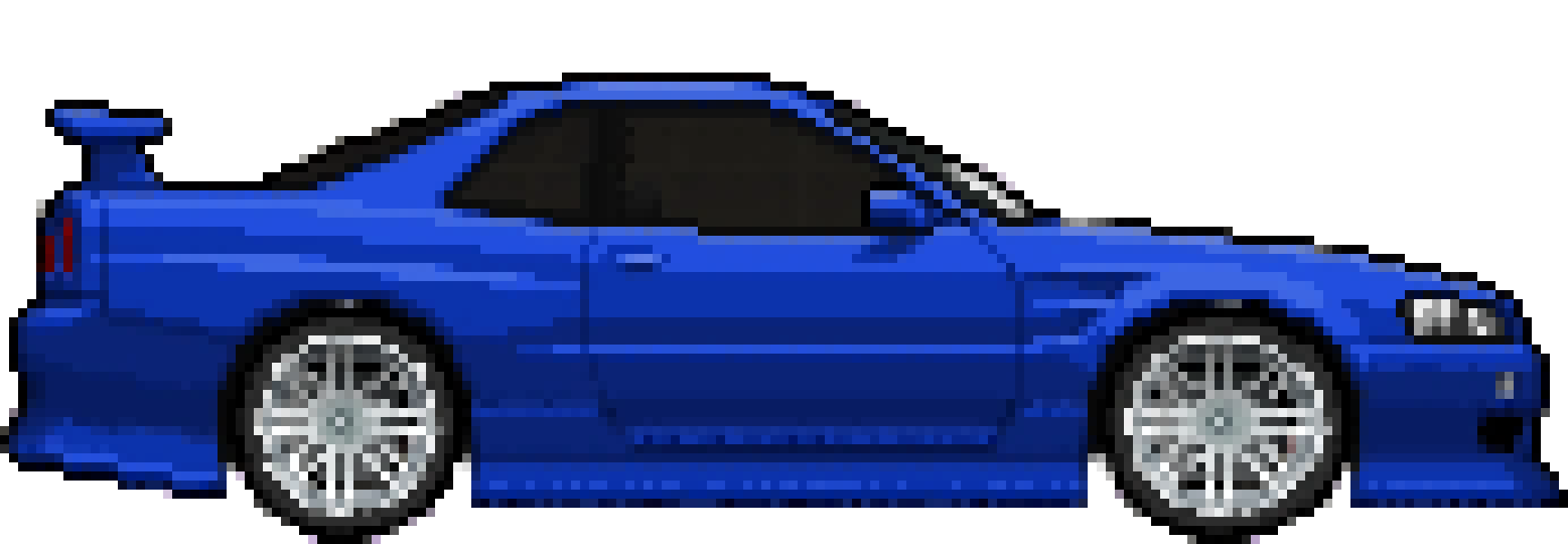 [5f9e4a] Pixle Car Racer Nissan GTR-R34