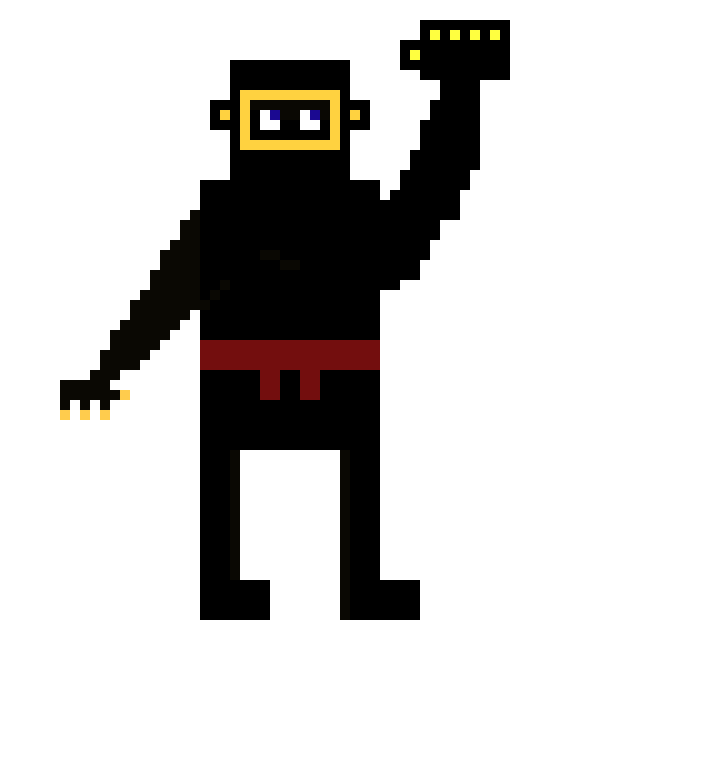 [8da107] Super Ninja Uppercutting Pose