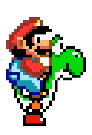 [6cd0a0] Mario riding da yosh