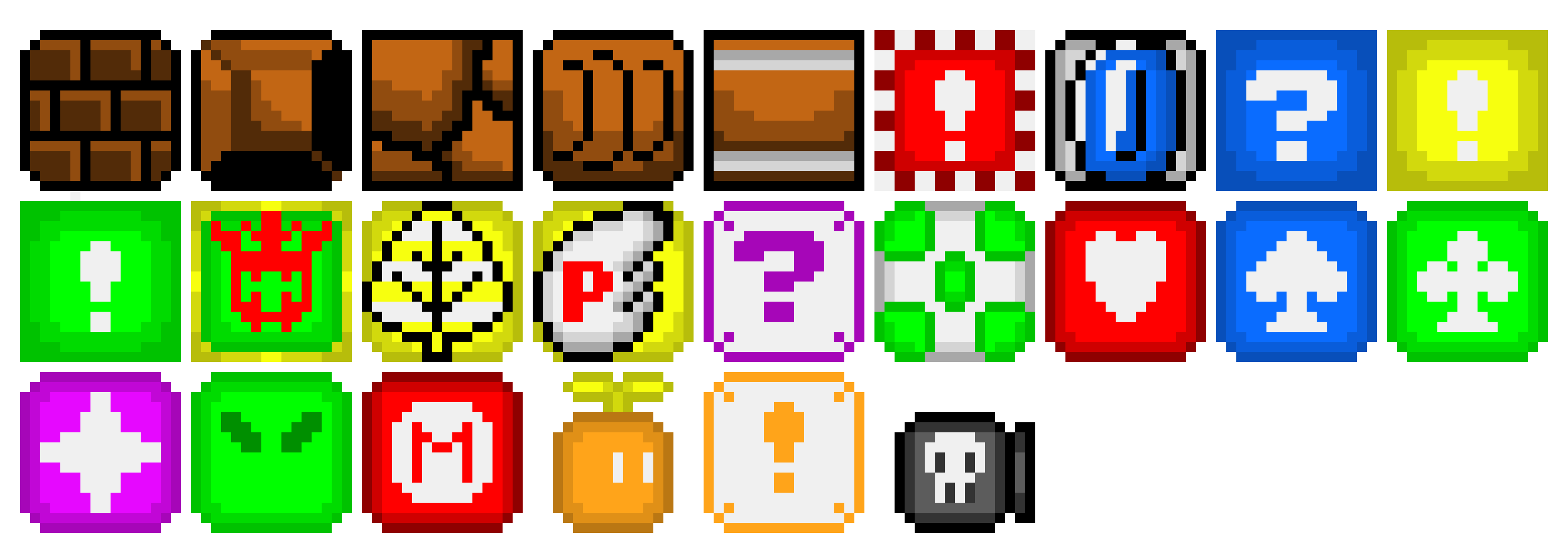 Mario Blocks not in Super Mario World 