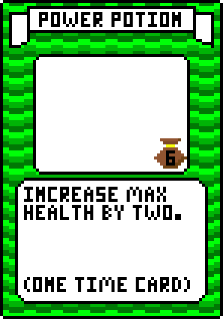 [aca841] Forest Power Potion Card