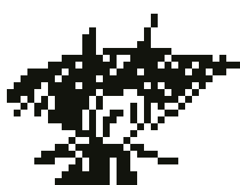 [839727] Thanks! I love how the dot brush works, makes him look kinda strewn together and I like it