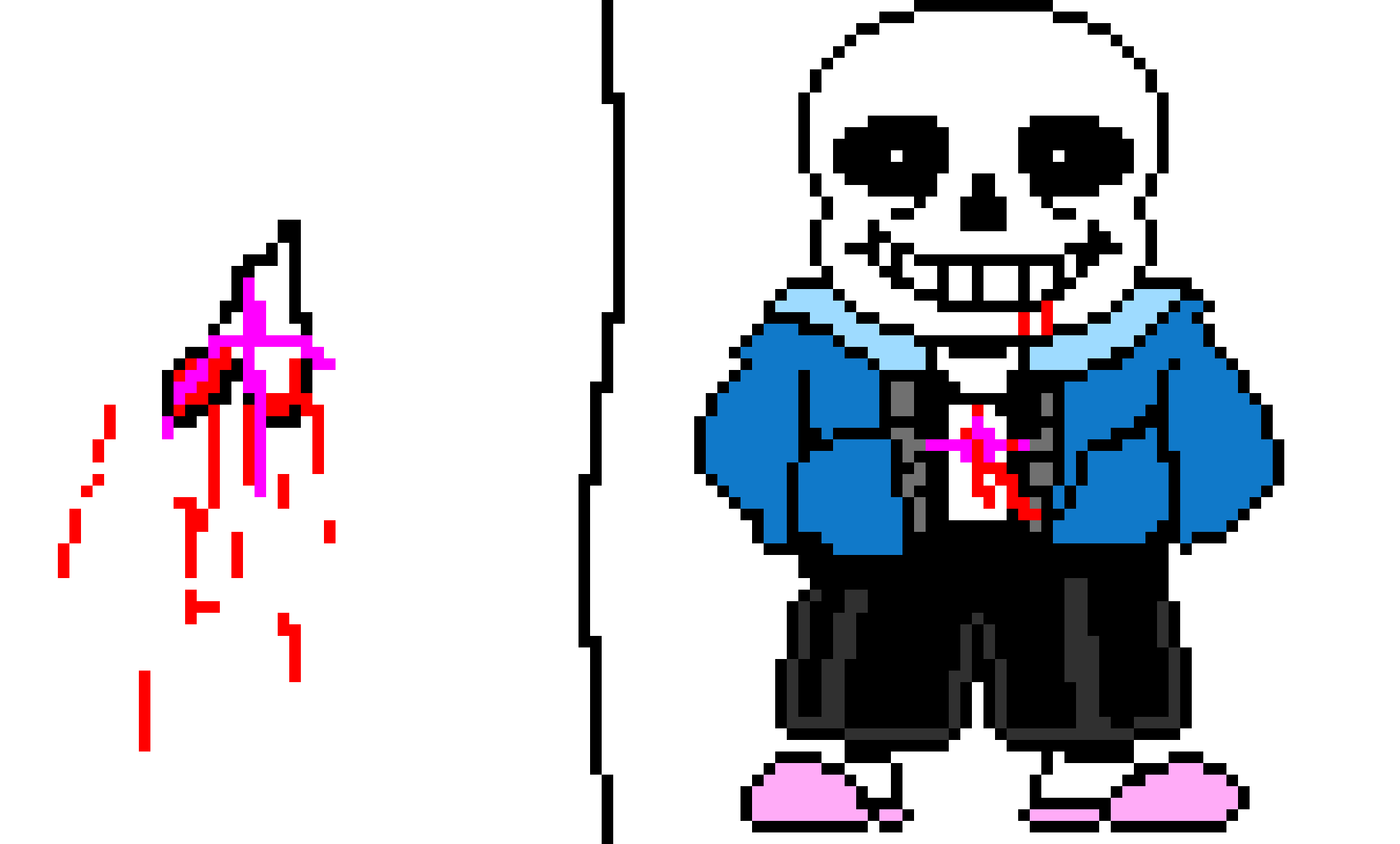 [9664c4] Glitchtale Sans Death