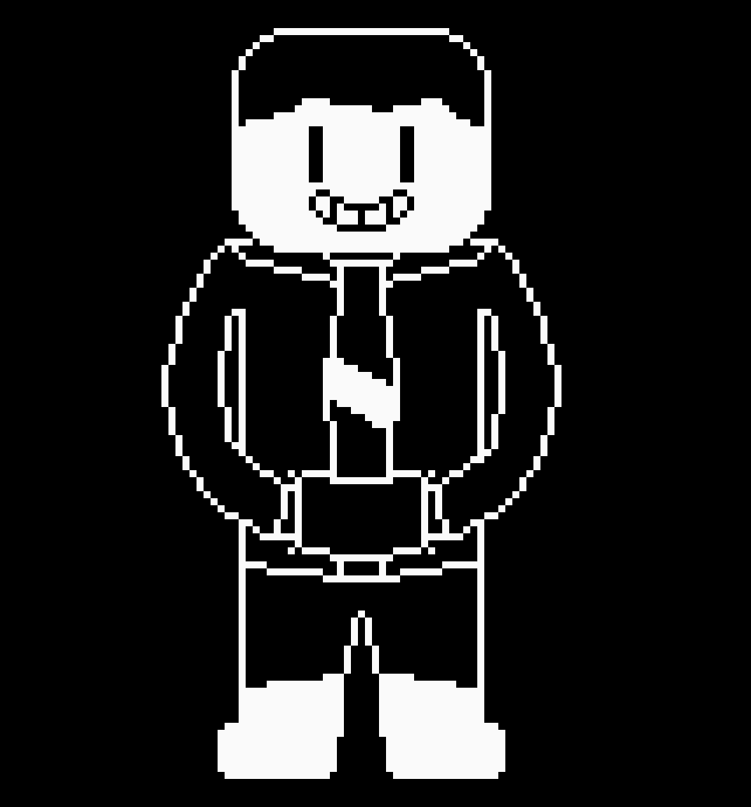 [9664c4] Nolan Battle Sprite V.4  (Black and White)