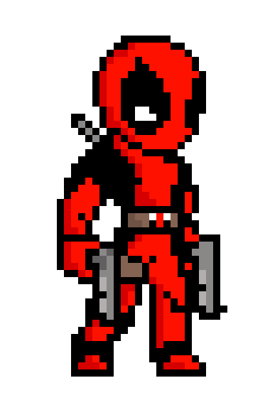 [c8e182] deadpool pixel art 