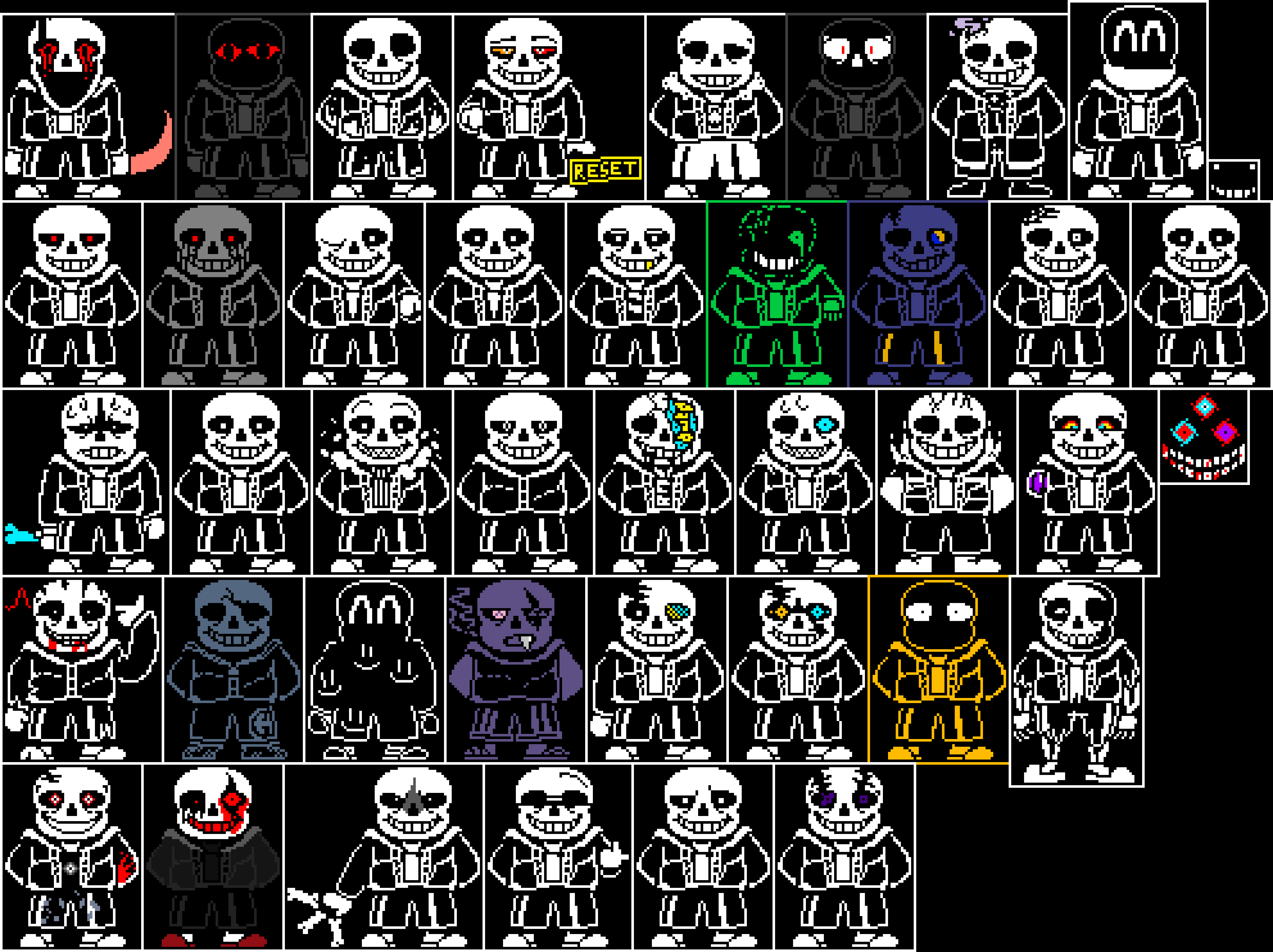 [86e29a] 40 Sans AU's