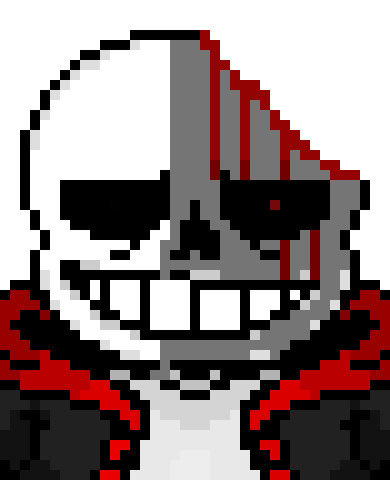 im going to be using this version of me because i dont have a sprite sheet of emotions and stuff for my classic chaos sans