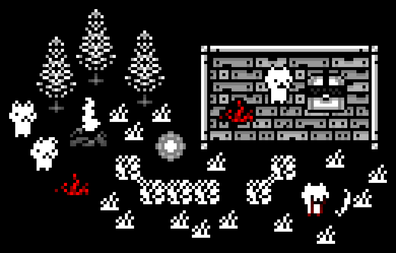 hey again, Aki here. right now I'm working on a dark retro game with a lot of Undertale vibes(I put this scene together to give an idea of what it feels like, but it looks a lot better in the game itself), and I was wondering if anyone knew of any good music similar to Undertale's, or anything you think might fit the atmosphere of the project. thanks in advance for any suggestions <3