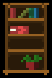 [6b7d56] bookcase