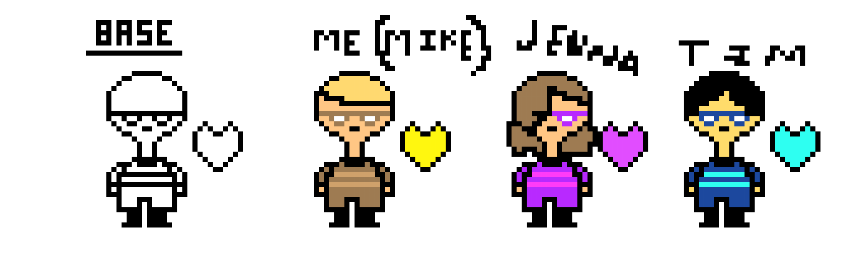 [9664c4] me jenna and tim in undertale
