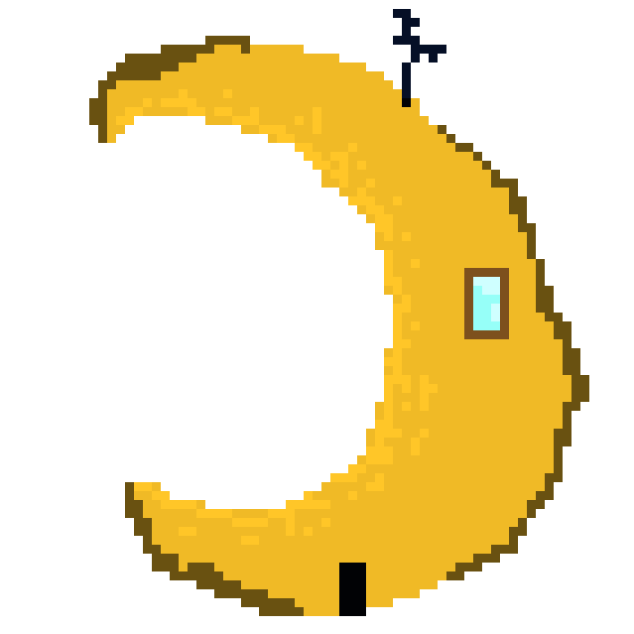 [9664c4] moon shaped house