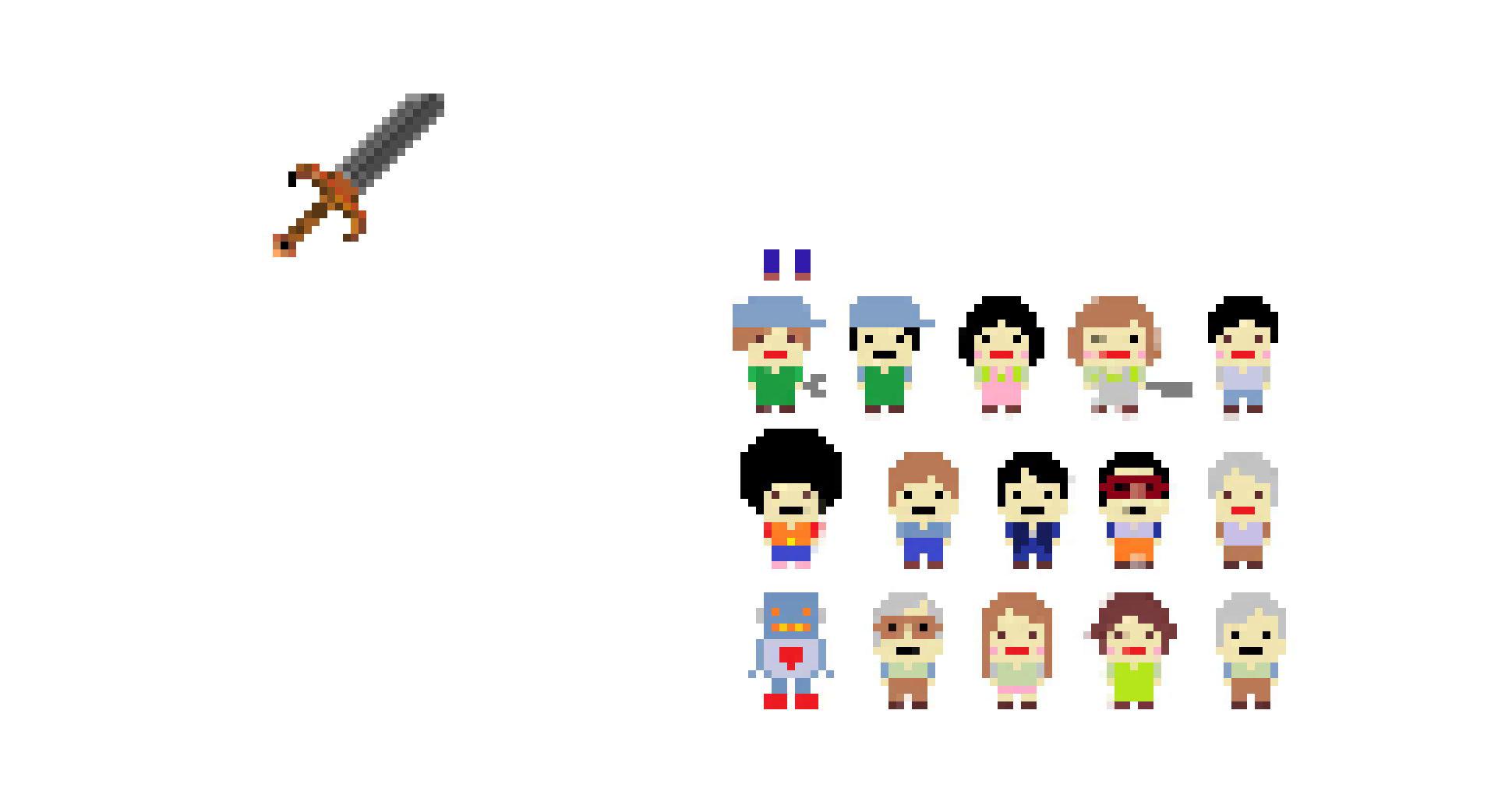 [e8329a] pixel art for game