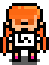 Splatoon inkling girl danganronpa pixle