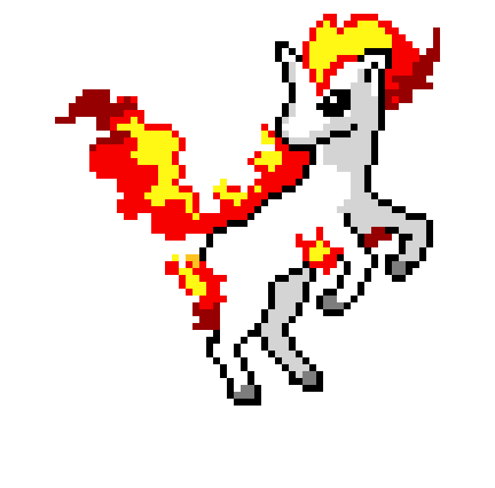 [9664c4] Ponyta pixel art