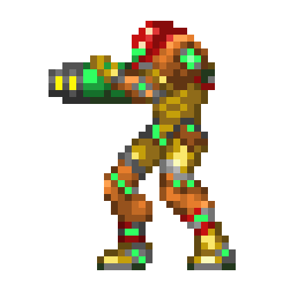 [f513b8] Samus Aran Varia Suit Pixel Art