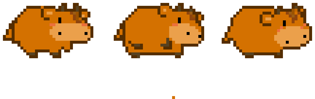 [6d10ca] cow running