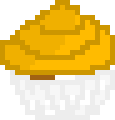 [9664c4] Orange Marble Cupcake