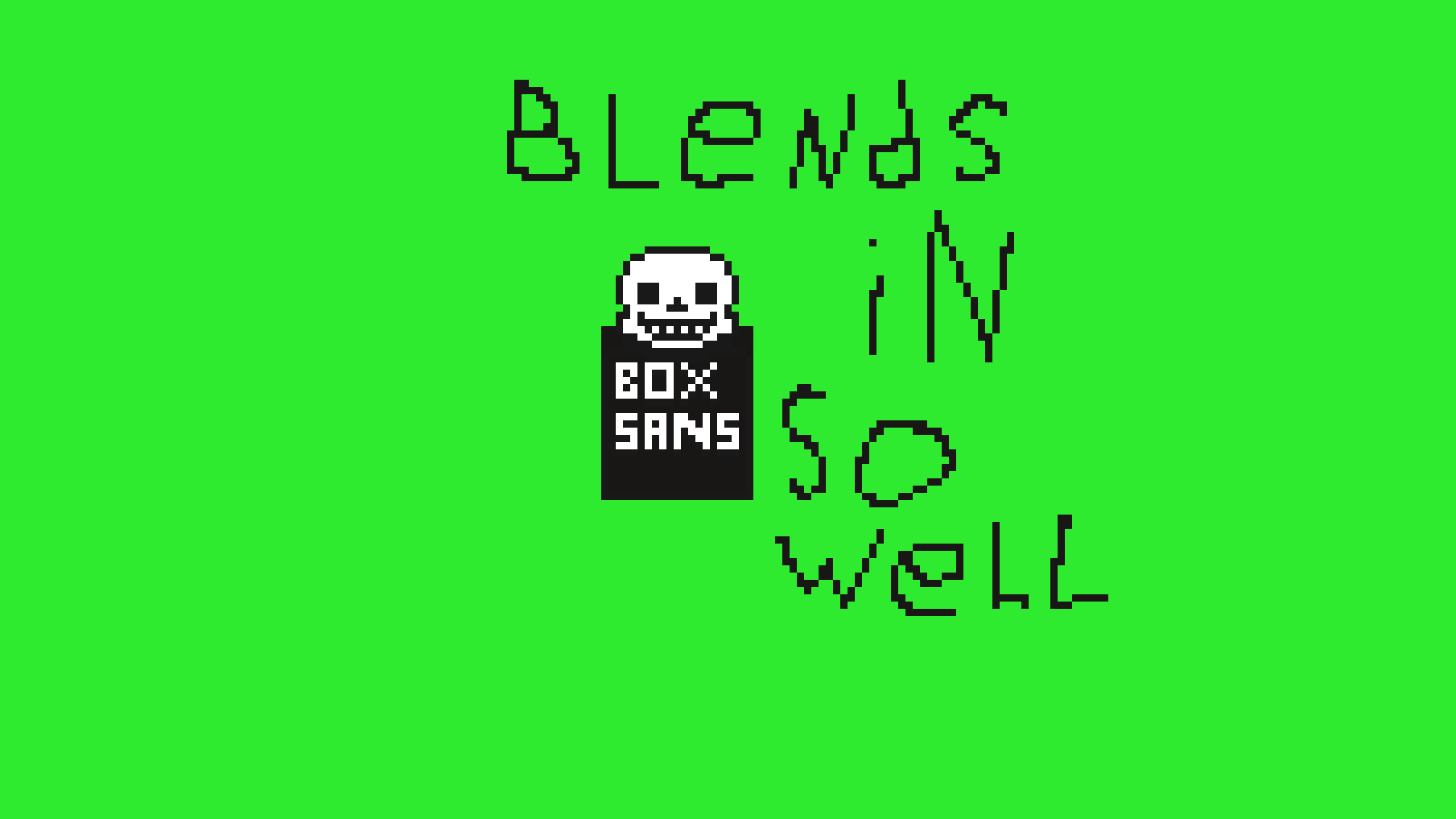 [9664c4] Box Sans Editable Green Screen