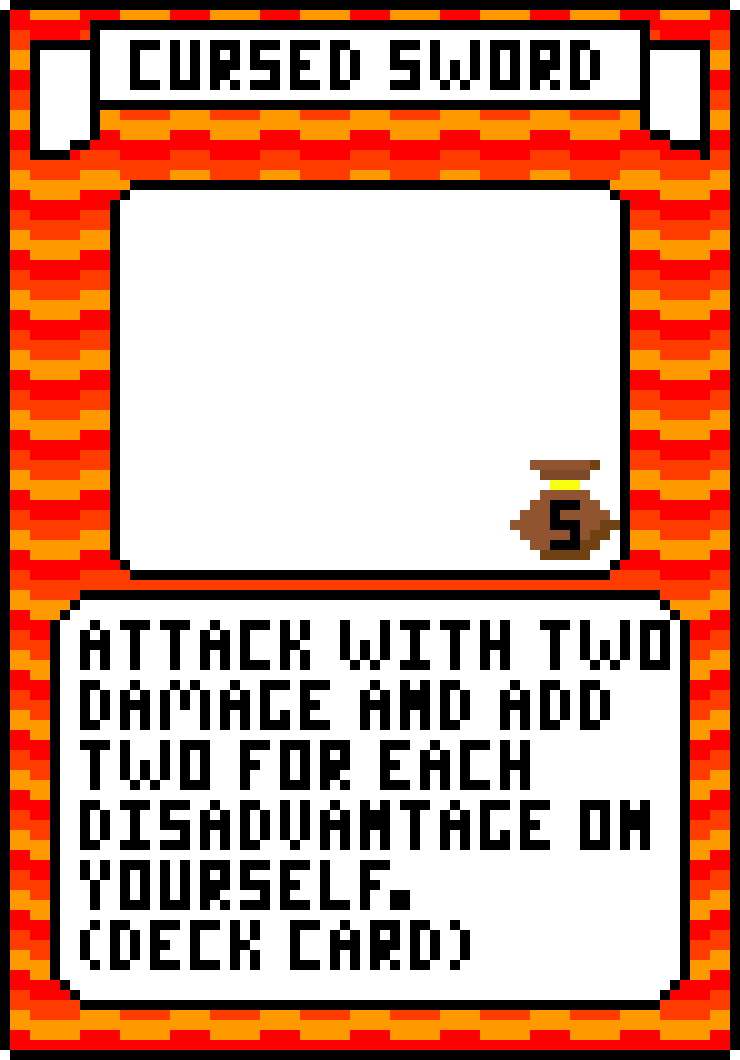 Fire Cursed Sword Card