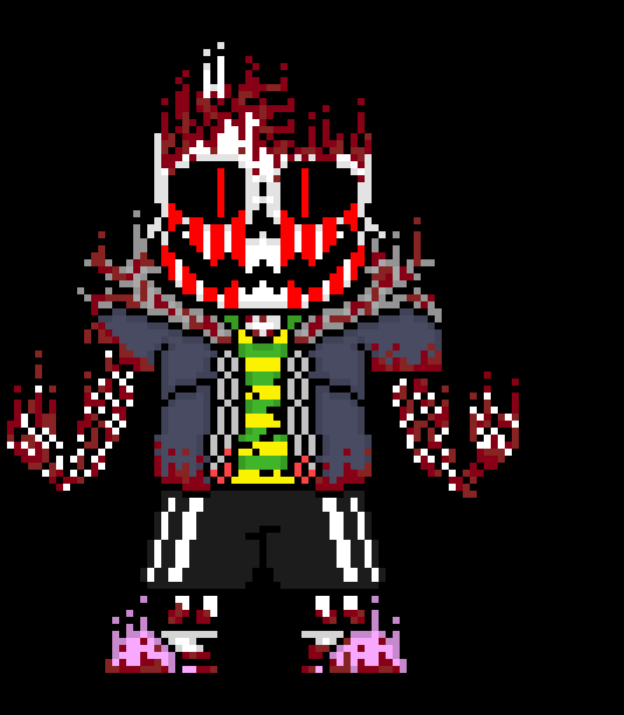 [e8cb42] *goes full on blown jojo mode and punches the hell out of the infected sans* reeeeeeeee