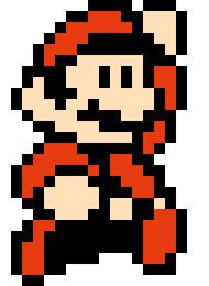 Pixel Mario (Mario 3)(Big)(jumping)