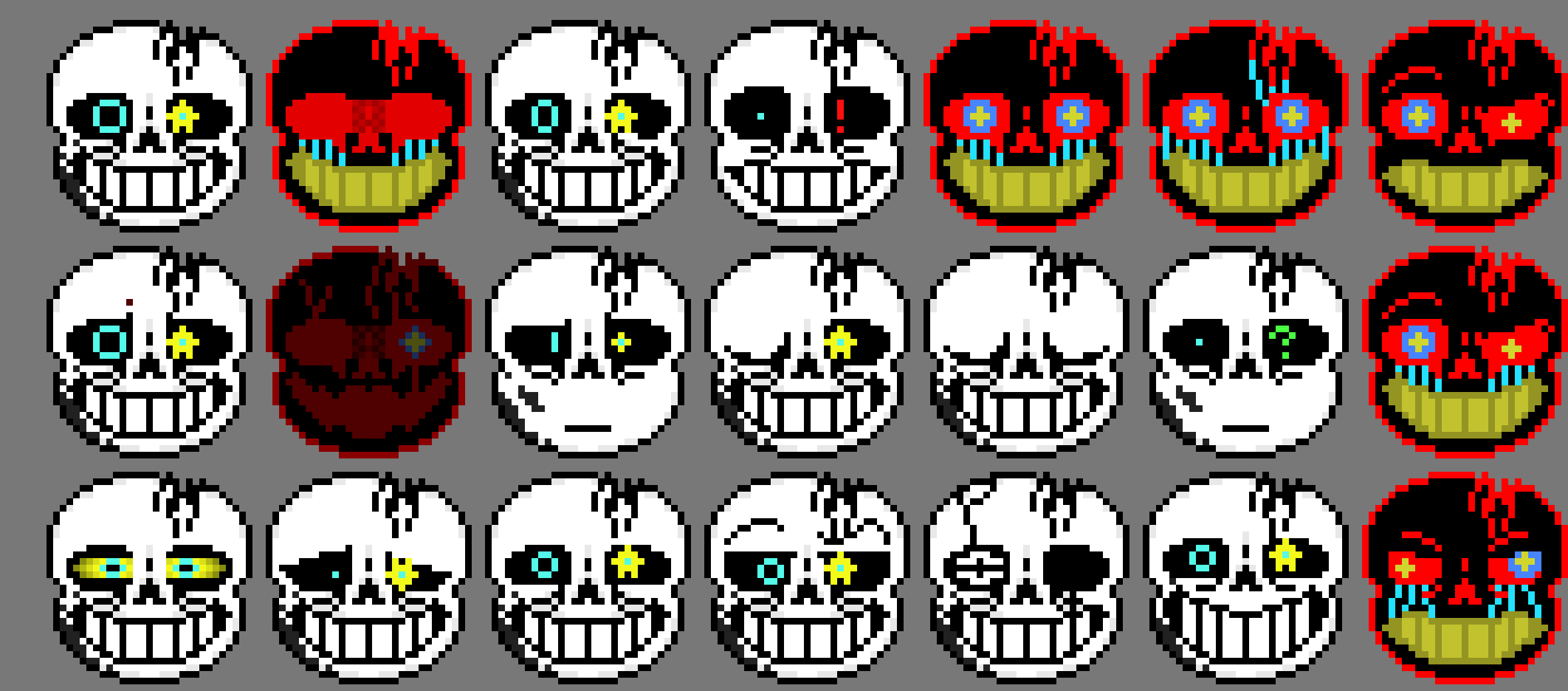 Also I`m doing a set version of the faces but as Ink and Error... -Terrie