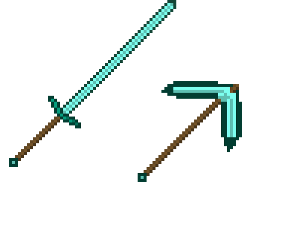 [920105] Minecraft PvP looooooooonnngggg Swords